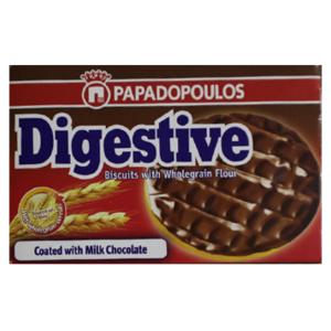Papadopoulos Digestive Whole Grain Biscuits Coated with Milk Chocolate 200 g