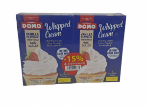 Domo Vanilla Whipping Cream -15% 72g x 2Units