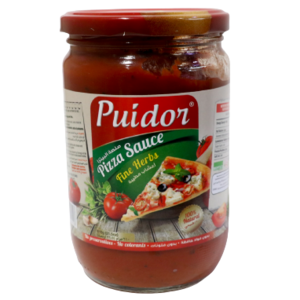 Puidor Pizza Sauce with Fine Herbs Glass Jar 610g