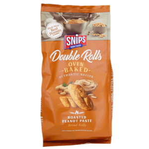 Snips Double Rolls Roasted Peanut Paste Bread Rolls 80g