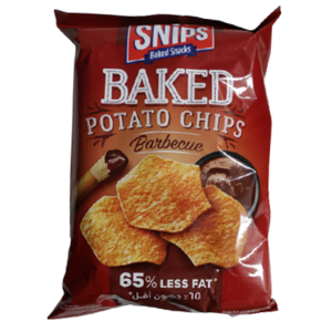 Snips Baked Barbecue Potato Chips Medium Bag 80 g