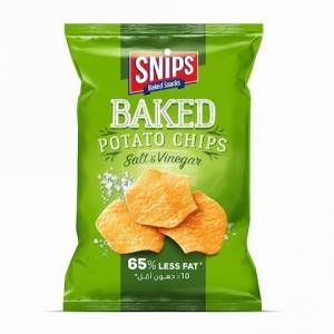 Snips Baked Salt & Vinegar Potato Chips 165g