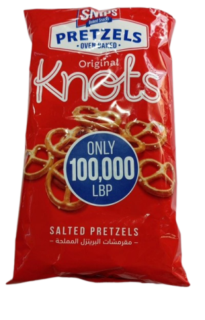 Snips Oven Baked Original Knots Salted Pretzels 285g