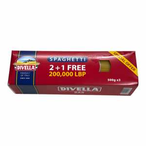 Divella Spaghetti Pasta 2 + 1 Special Offer 500g x 3Units