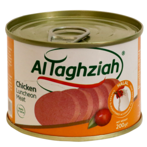 Al Taghziah Halal Chicken Luncheon Meat Can 200g