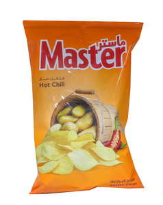 Master Hot Chili Potato Chips Medium Bag 65g