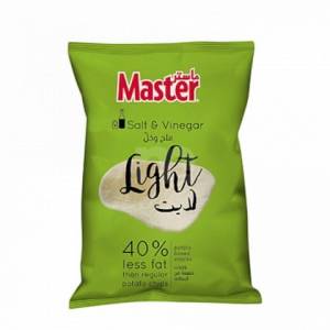 Master Light Salt & Vinegar Potato Chips 50g