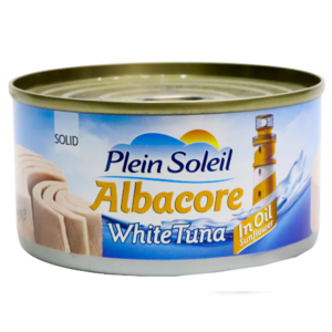 Plein Soleil Albacore White Meat Tuna in Sunflower Oil Can 185g