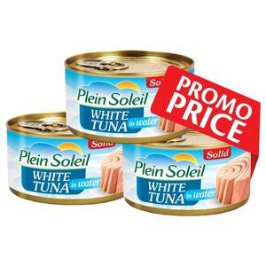 Plein Soleil White Meat Tuna in Water Promo Price 185g x 3Cans