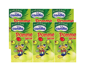 Candia Apple Juice Mini Pack 125ml x 6Bottles
