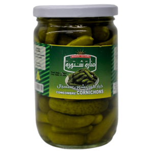 Manaret Chtaura Cornichons Pickled Glass Jar 650g