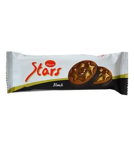 Elegance Stars Black Biscuits 34g