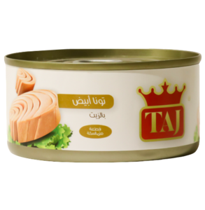 Taj White Meat Tuna in Oil Can 185g