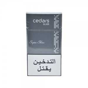 Cedars Silver Slim Cigarettes 20.0Cigarettes