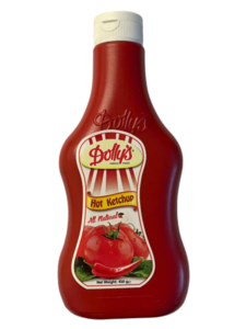 Dolly's Hot Tomato Ketchup Squeezable Bottle 450g