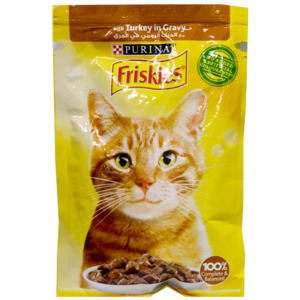 Friskies Turkey Wet Cat Food in Gravy Pouch 85g