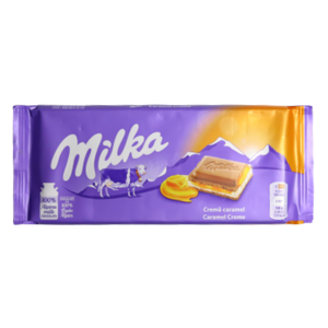 Milka Milk Chocolate Filled with Cream Caramel Bar 100g