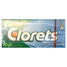 Clorets Mild Mint Chewing Gum 14g -10Pieces
