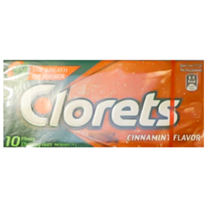 Clorets Cinnamint Chewing Gum 14g -10Pieces