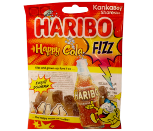 Haribo Happy Cola Jellies Fizz Bag 70g