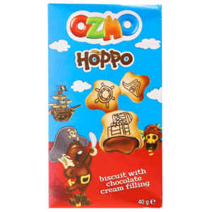 Ozmo Hoppo Biscuits with Chocolate 40g