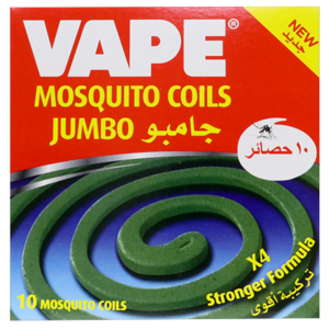 Vape Jumbo Mosquito Repellent x4 Stronger Formula Coils 10.0Units