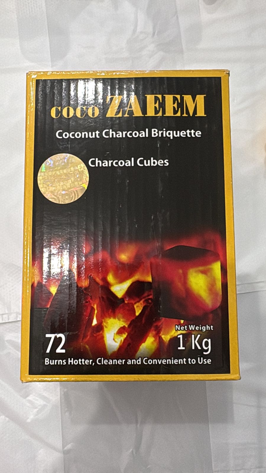 Coco Zaeem Coconut charcoal briquette cubes