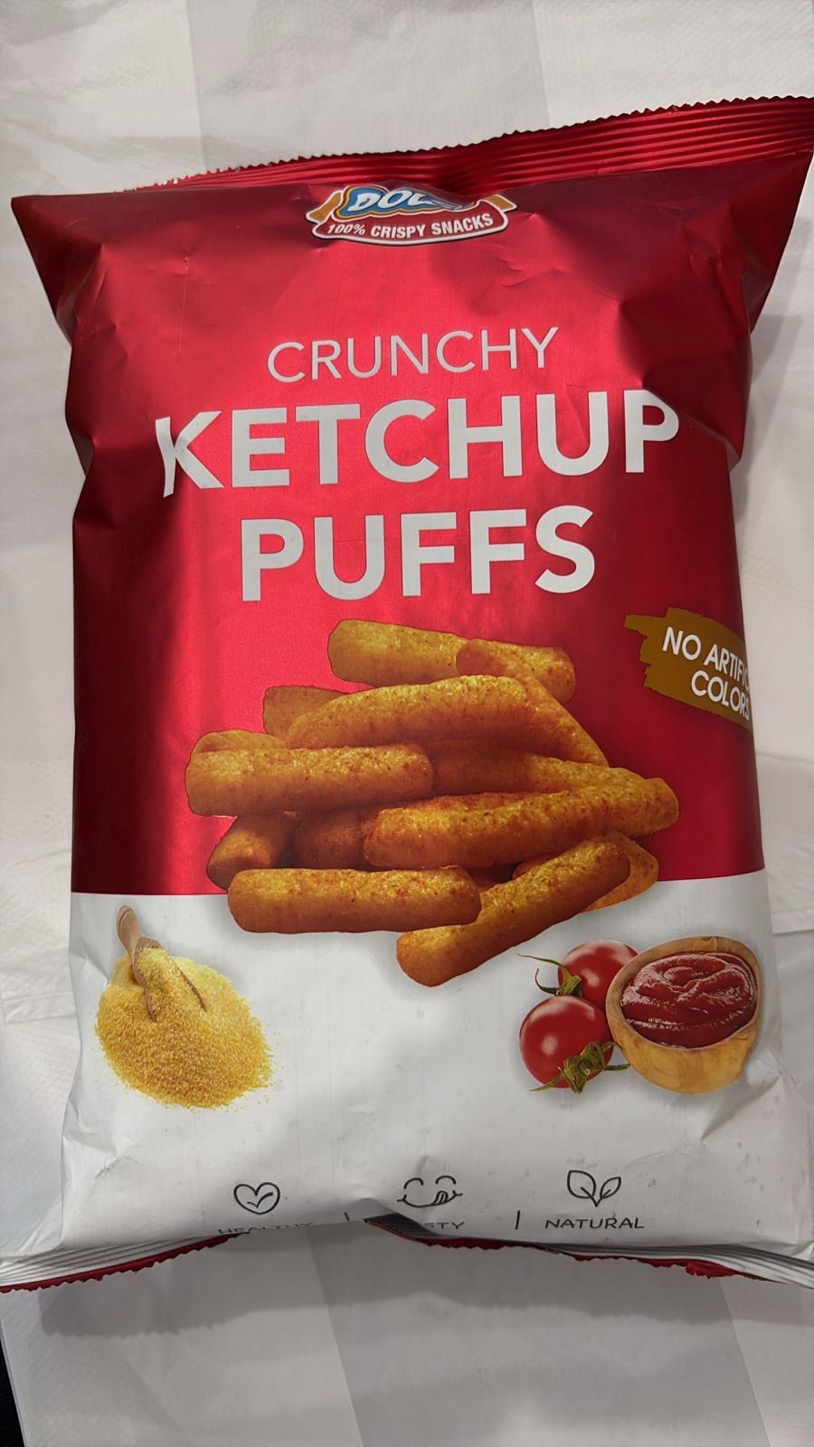Dolsi crunchy ketchup puffs 70g