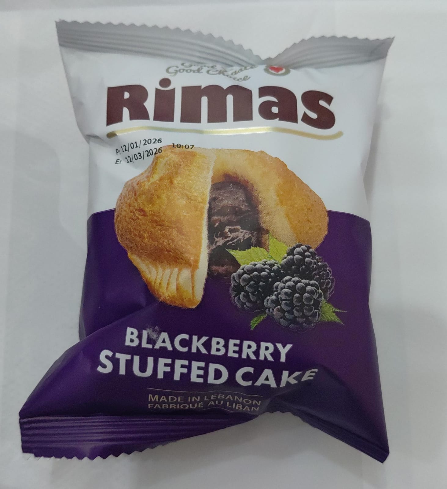 Rimas BlackBerry Stuffed Cake 40g