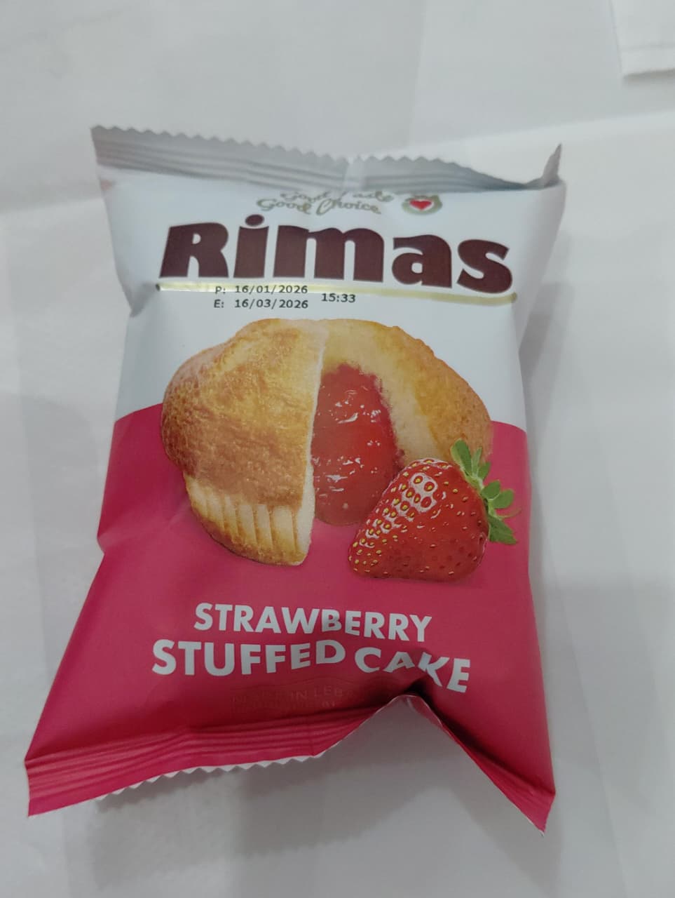 Rimas Strawberry Stuffed Cake 40g
