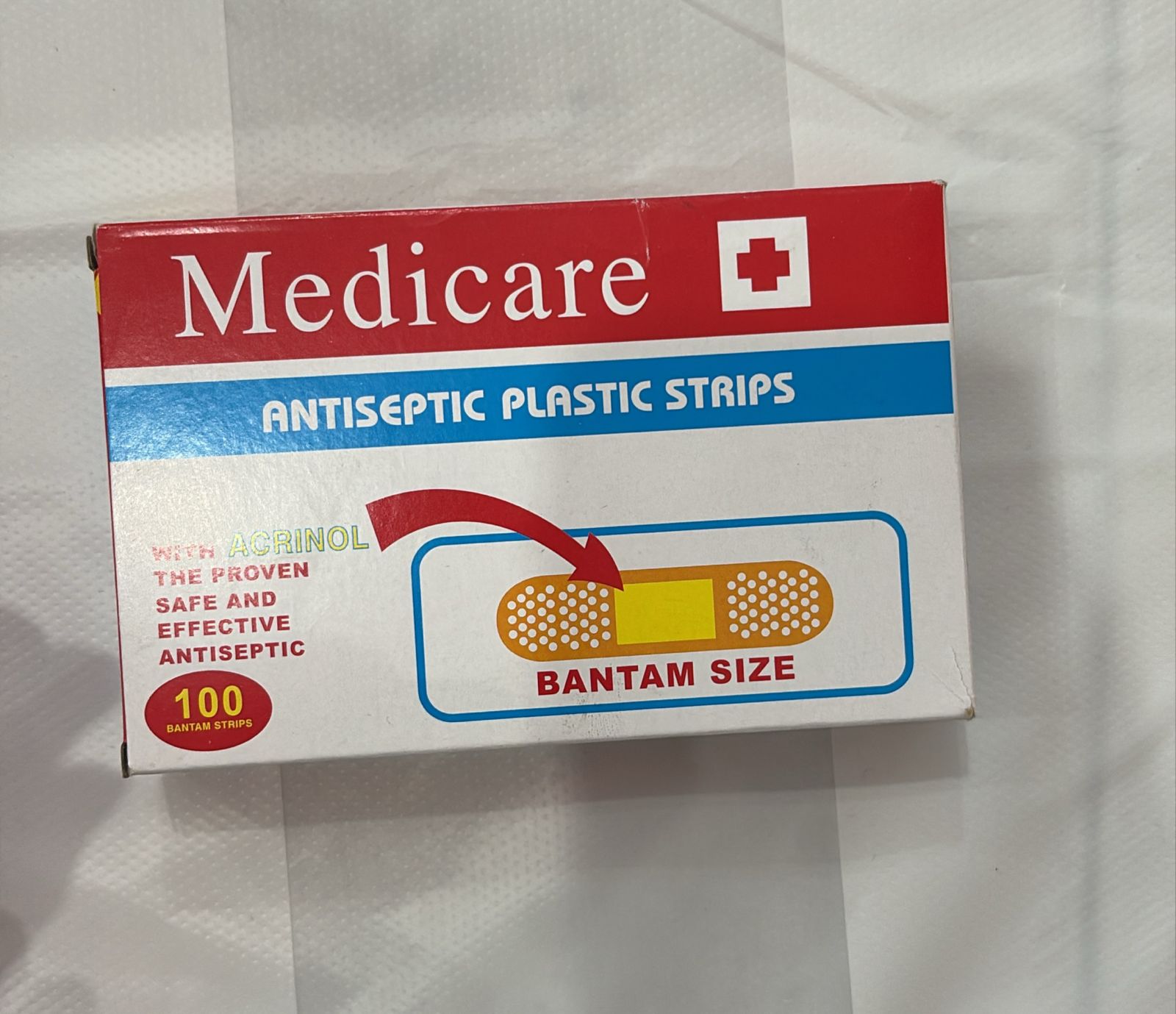 Medicare antiseptic plastic strips 100 bnatam strios