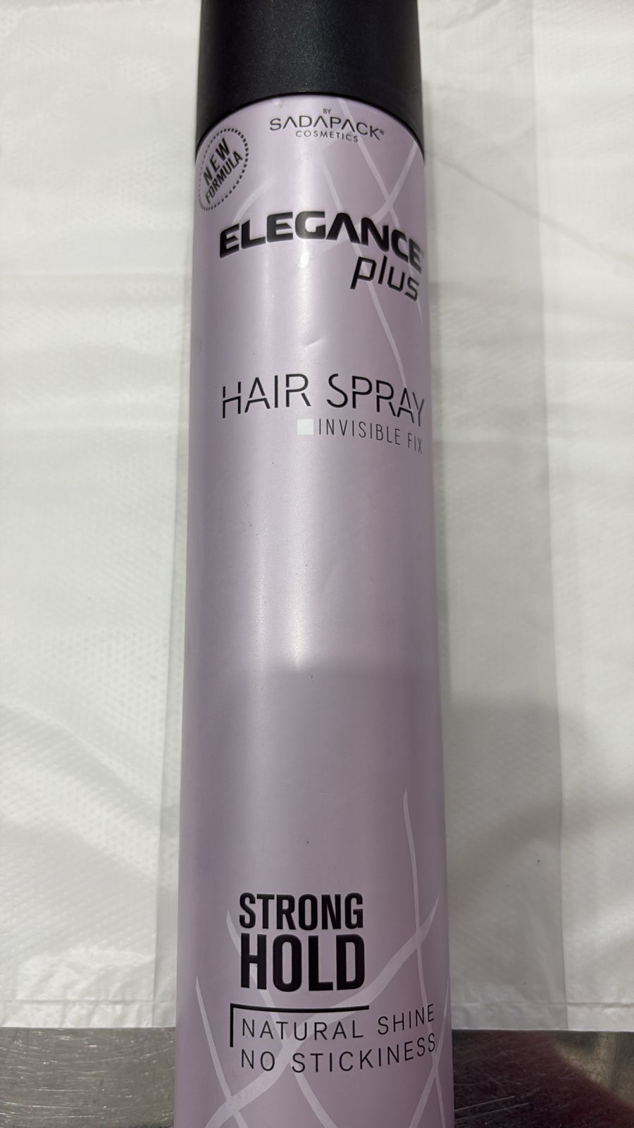 Elegance plus hair spray invisible fix strong hold