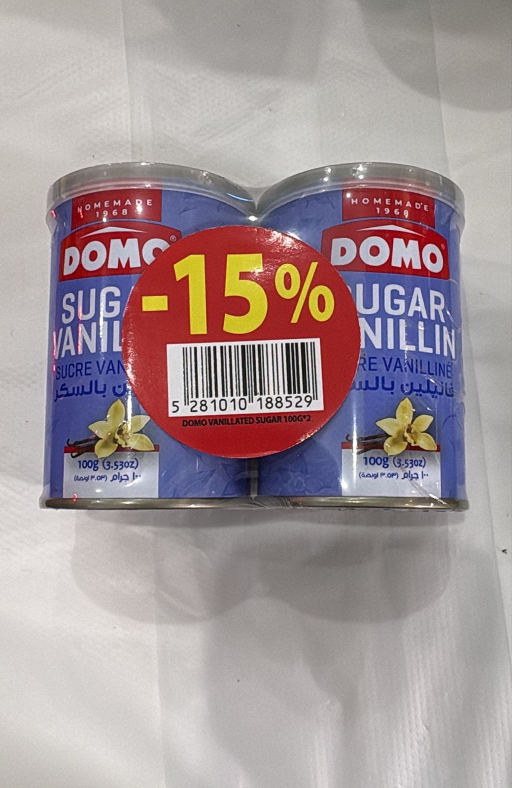 Domo Sugar Vanilla -15%*2