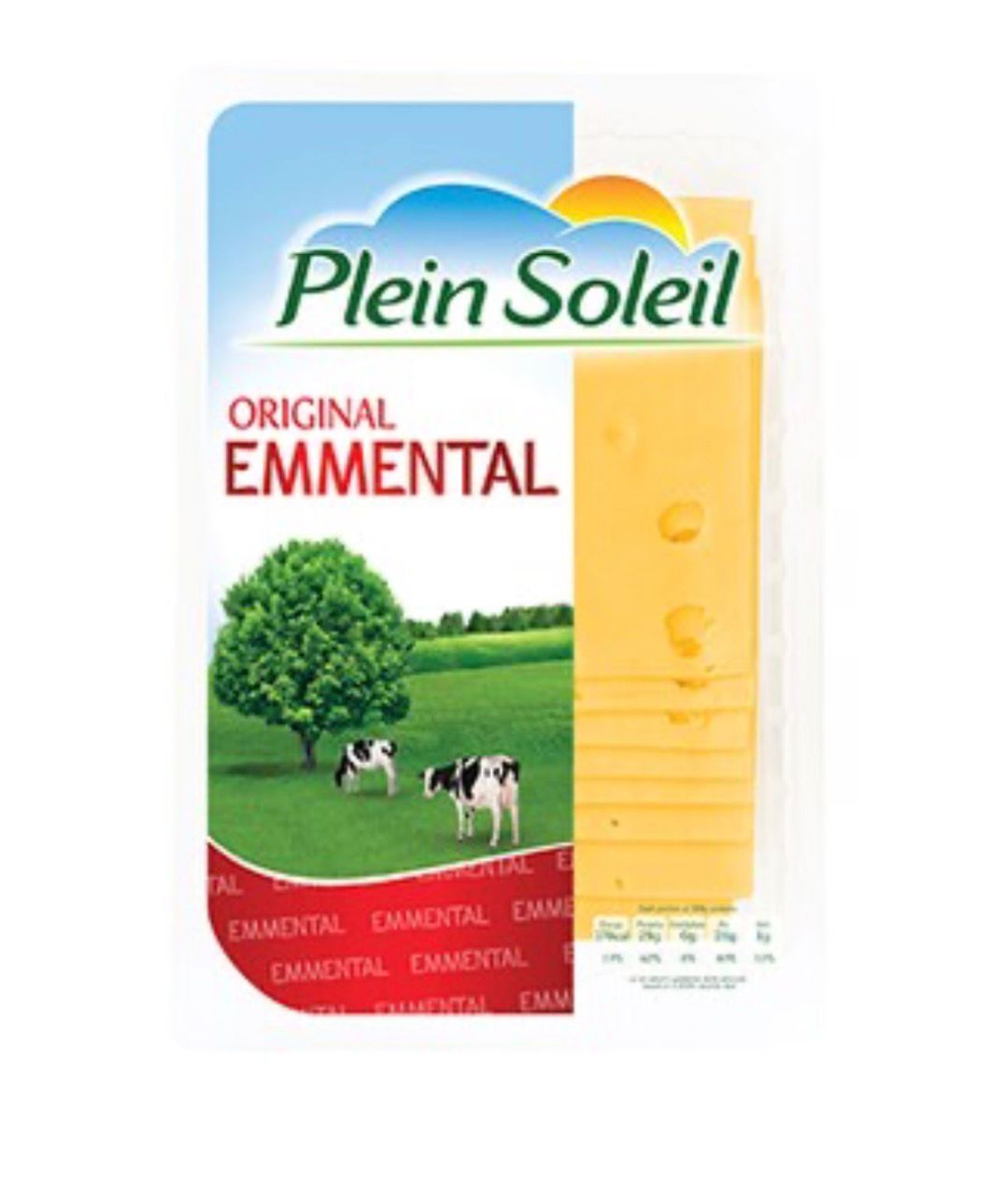 Plein Soleil Original Emmental Sliced Cheese 150g